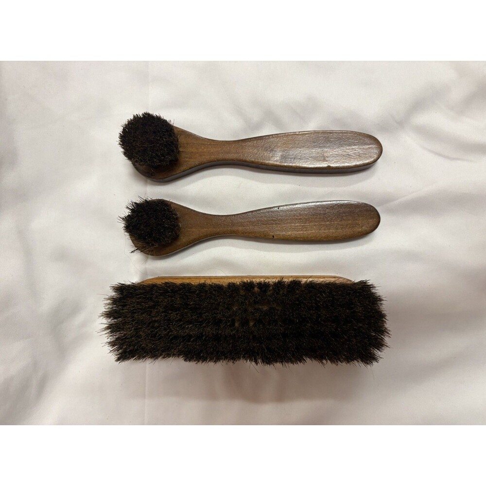 2 Pcs Leather Brush Car Detailing, Synthetic Hair Brush, Car Cleaning Supplies